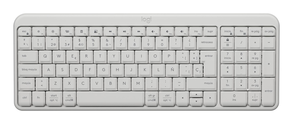 Teclado Logitech K250 Bluetooth Blanco