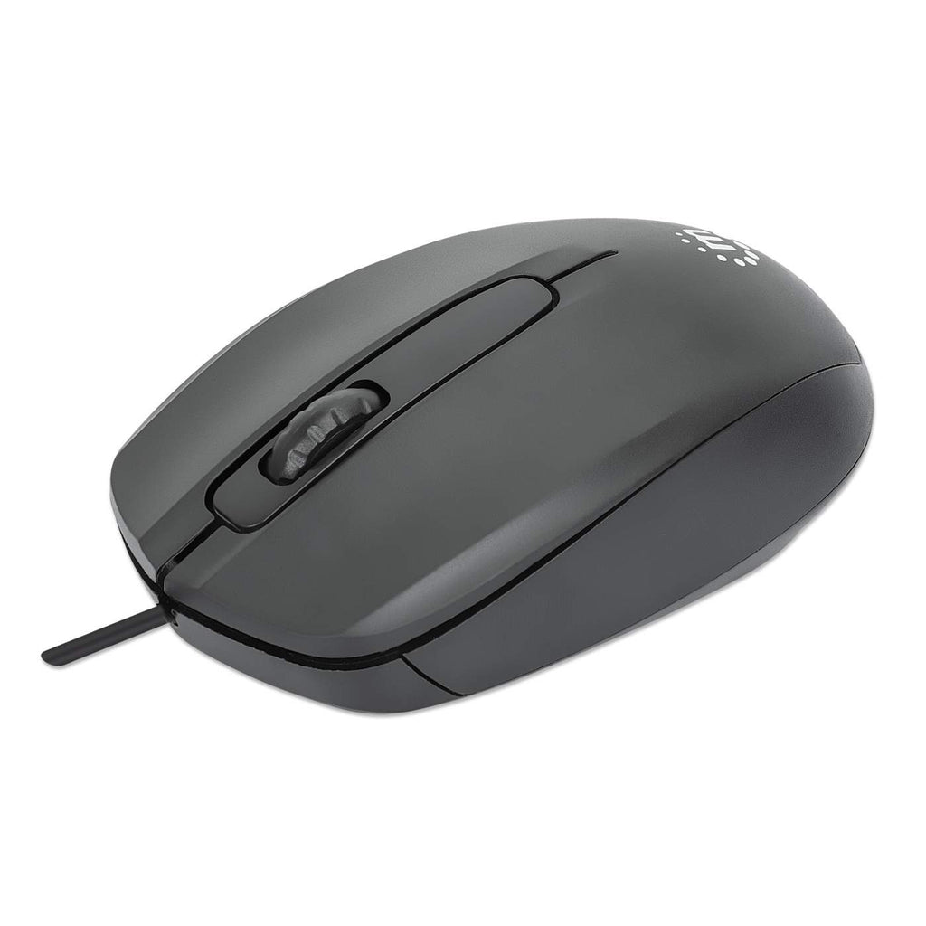 Mouse Manhattan Comfort II Optico USB Negro