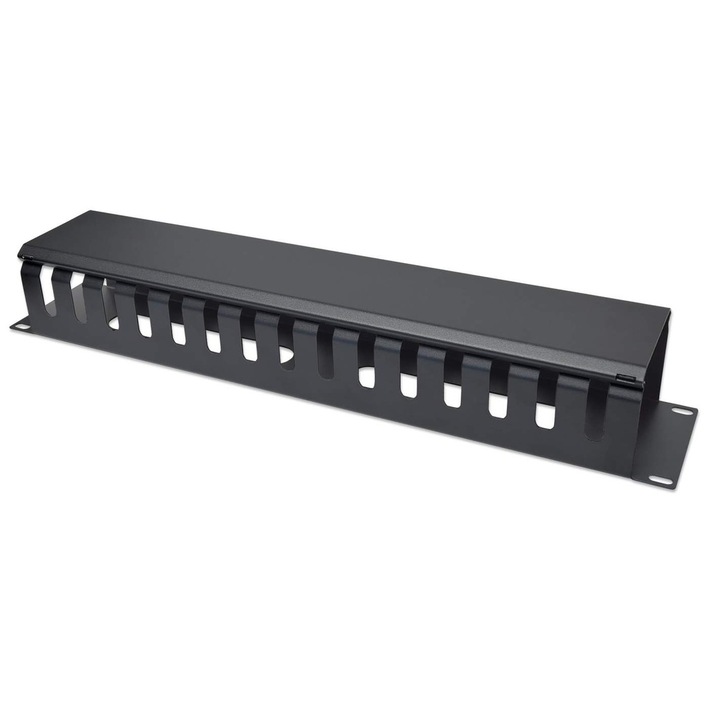 Organizador Horizontal Intellinet 19 Rack 2U Metalico Negro