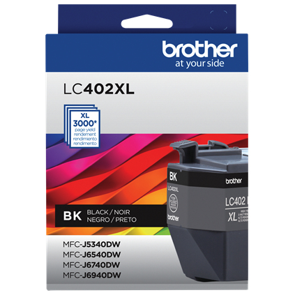 Cartucho Tinta Brother LC402XLBKS Negro Super Alto Rendimiento