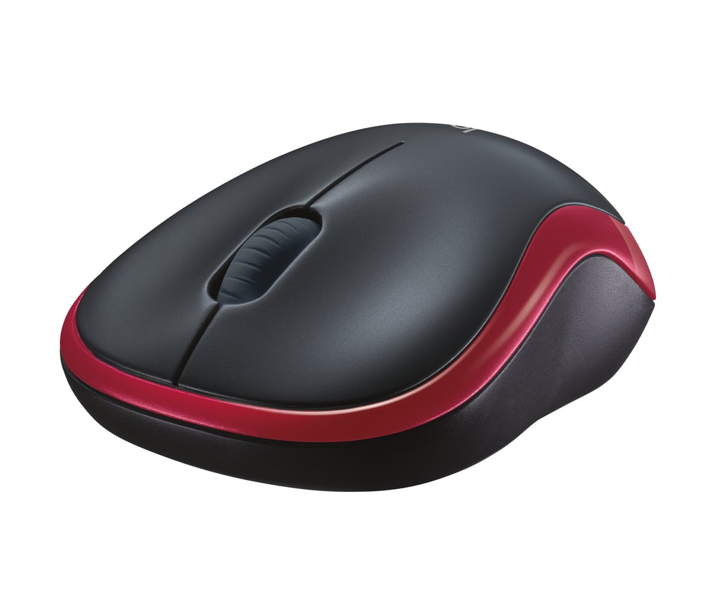 Mouse Logitech M185 Inalambrico USB Rojo