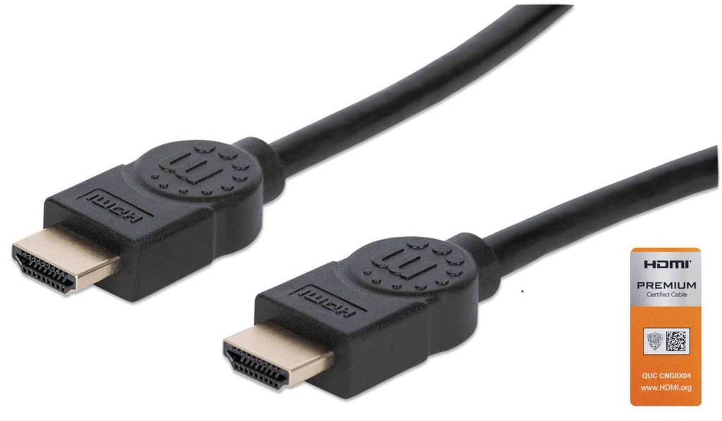 Cable Manhattan HDMI Alta Velocidad con Ethernet 3m Negro
