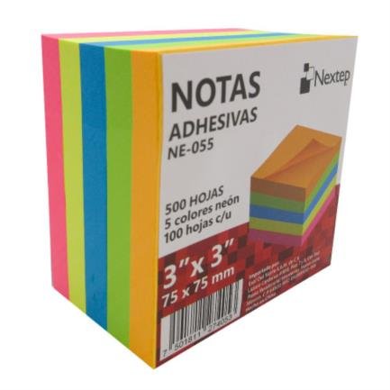 Cubo Neon 3 x 3 C/ 500 pzs Nextep