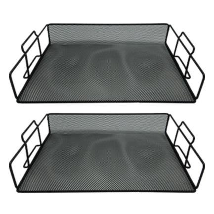 Charola Apilable Mesh C/ 2 pzs Nextep