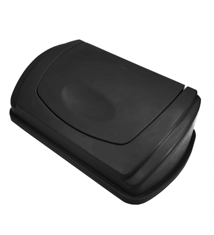 Tapa Balancin Frontal Compatible C/ Cesto Rectangular 42 Lts Sablon Negro