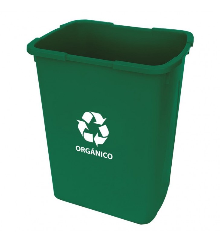 Cesto Basura Rectangular 65 Lts C/ Impresion Sablon