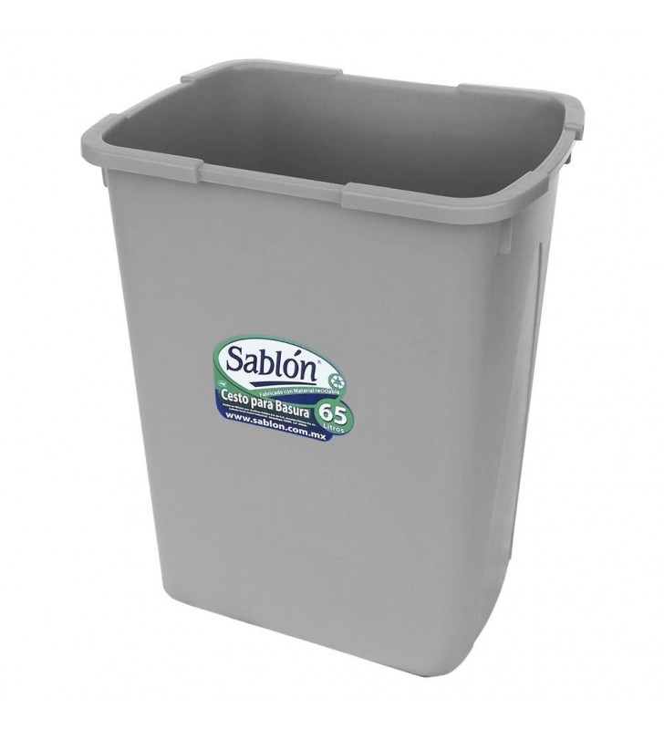 Cesto Basura Rectangular 65 Lts Sablon