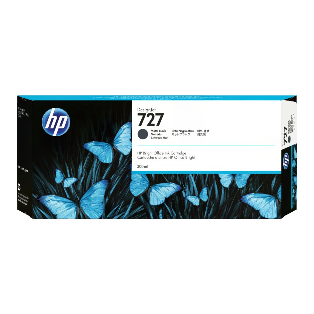 Cartucho HP 727 Negro Mate