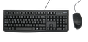 Kit Teclado y Mouse Alambrico Usb Negro MK120 Logitech