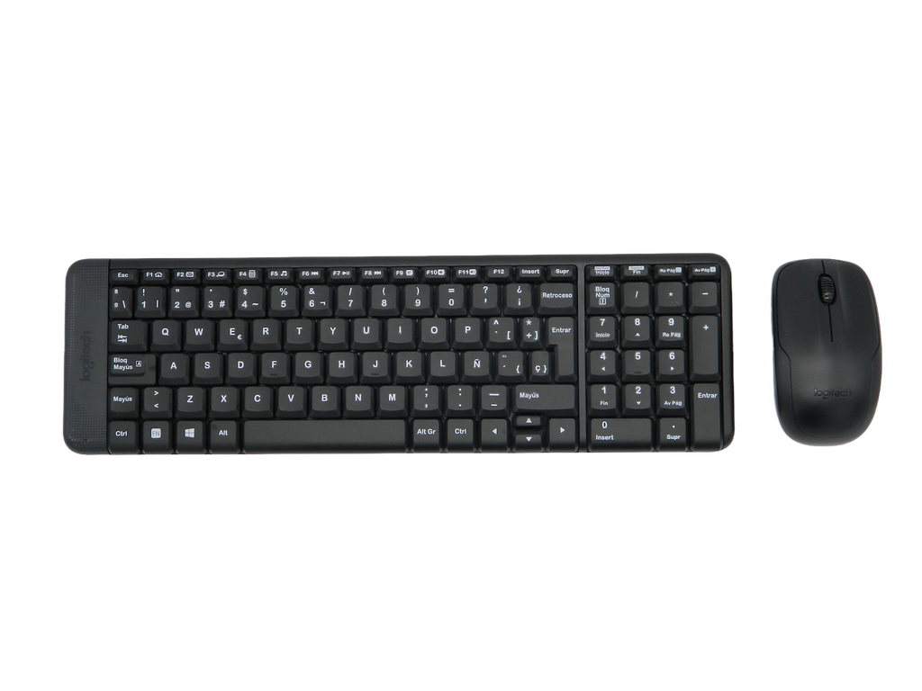 Kit Teclado y Mouse Inalambrico Negro MK220 Logitech