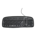Teclado Multimedia Alambrico Usb Negro Perfect Choice