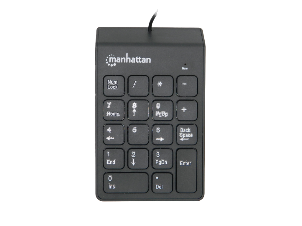 Teclado Numerico Usb Negro Manhattan