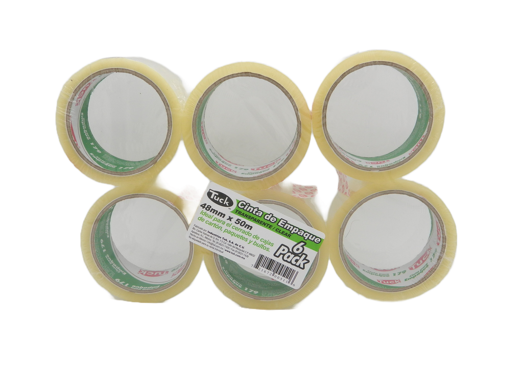 Cinta Transparente T-179 48 x 50 C/ 6 pzs Tuk