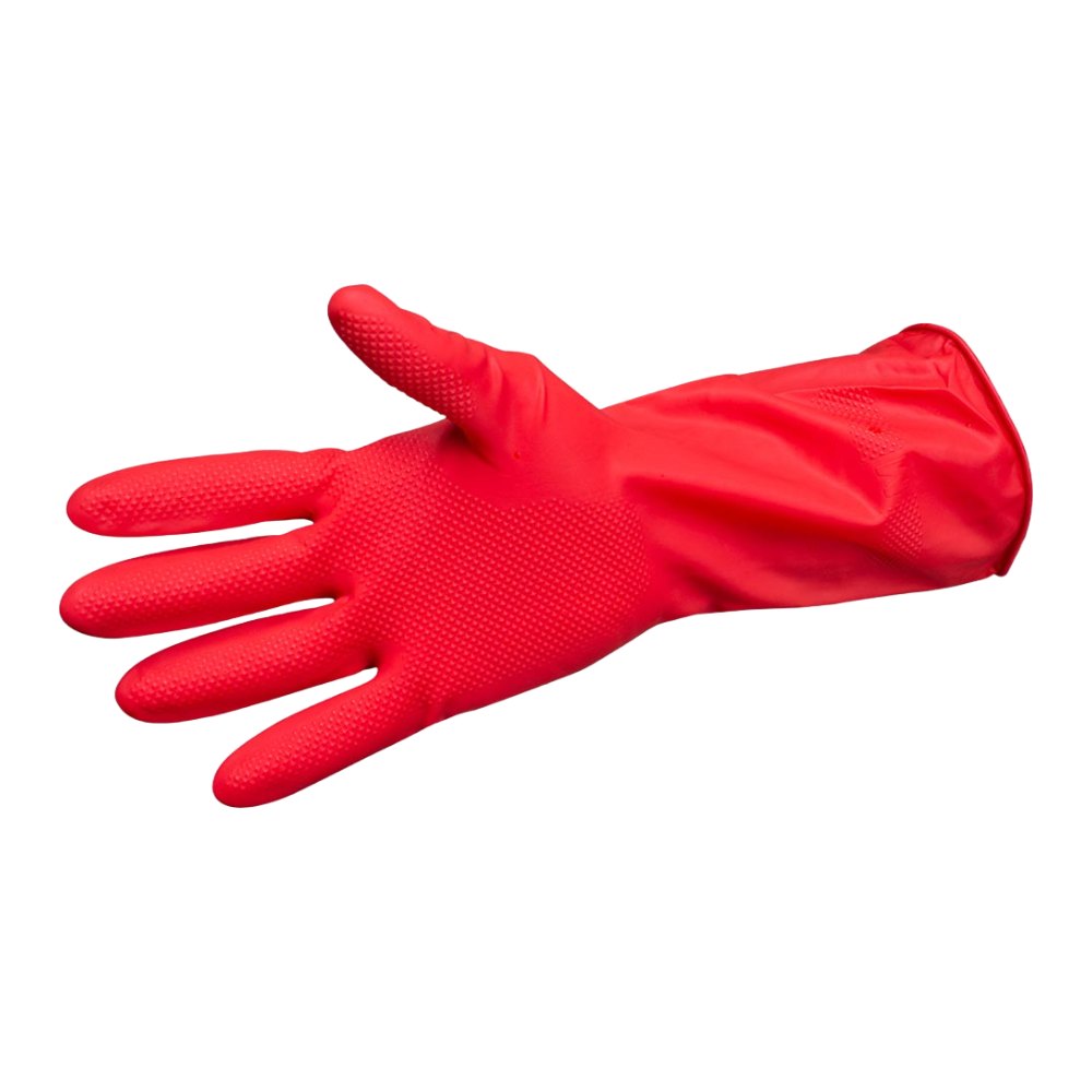 Guante Satinado Rojo Grande Oval