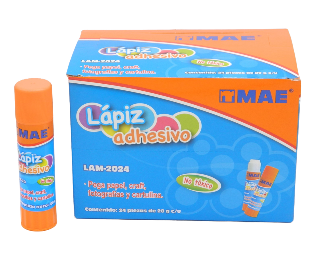 Lapiz Adhesivo 20 grs C/ 24 pzs Mae