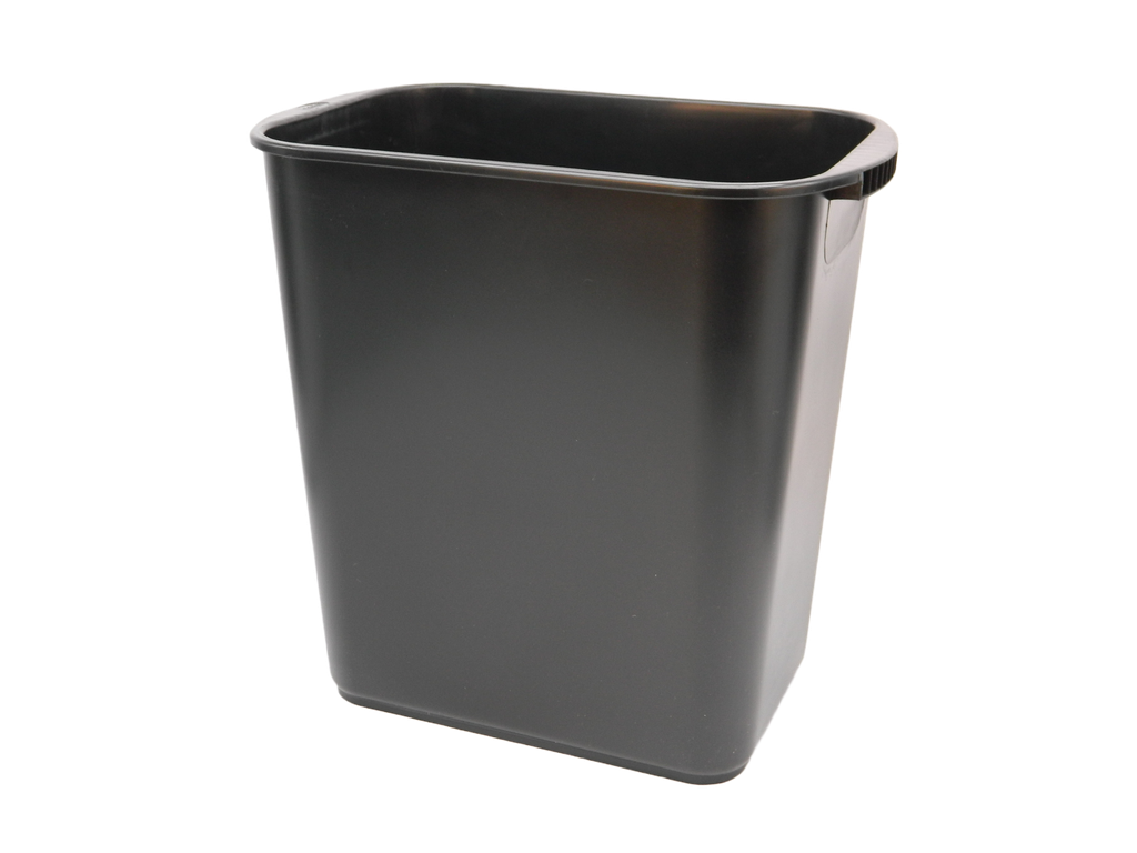 Cesto Rectangular Jumbo Negro Sablon