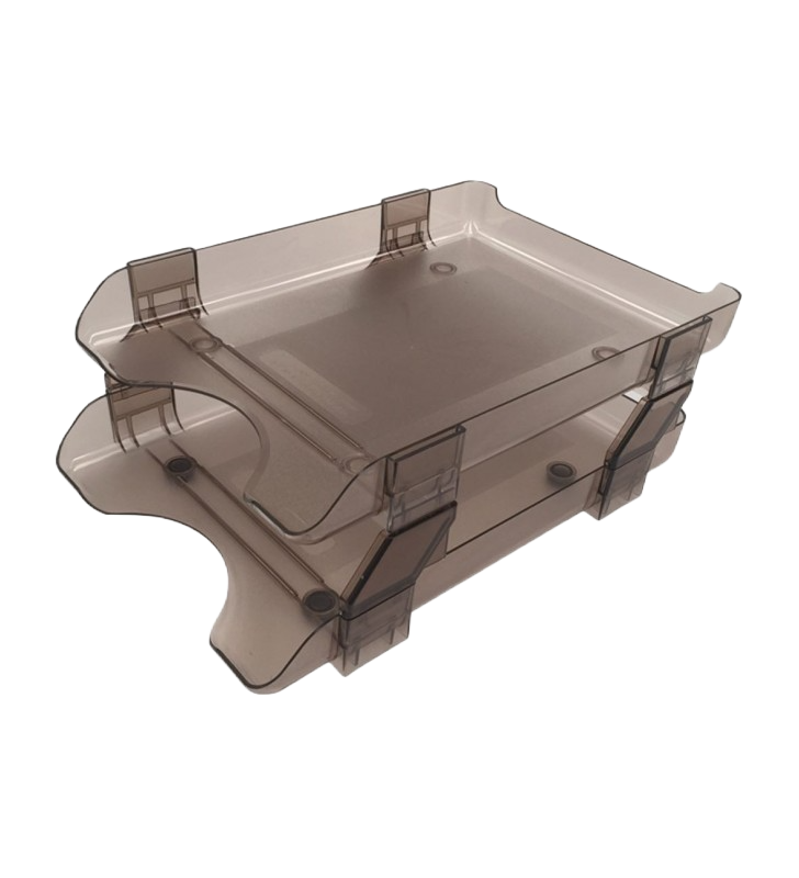 Charola Doble T/ Carta Humo Sablon