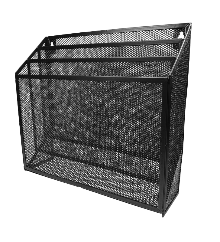 Clasificador Escalonado Organifolder Mesh Negro Sablon