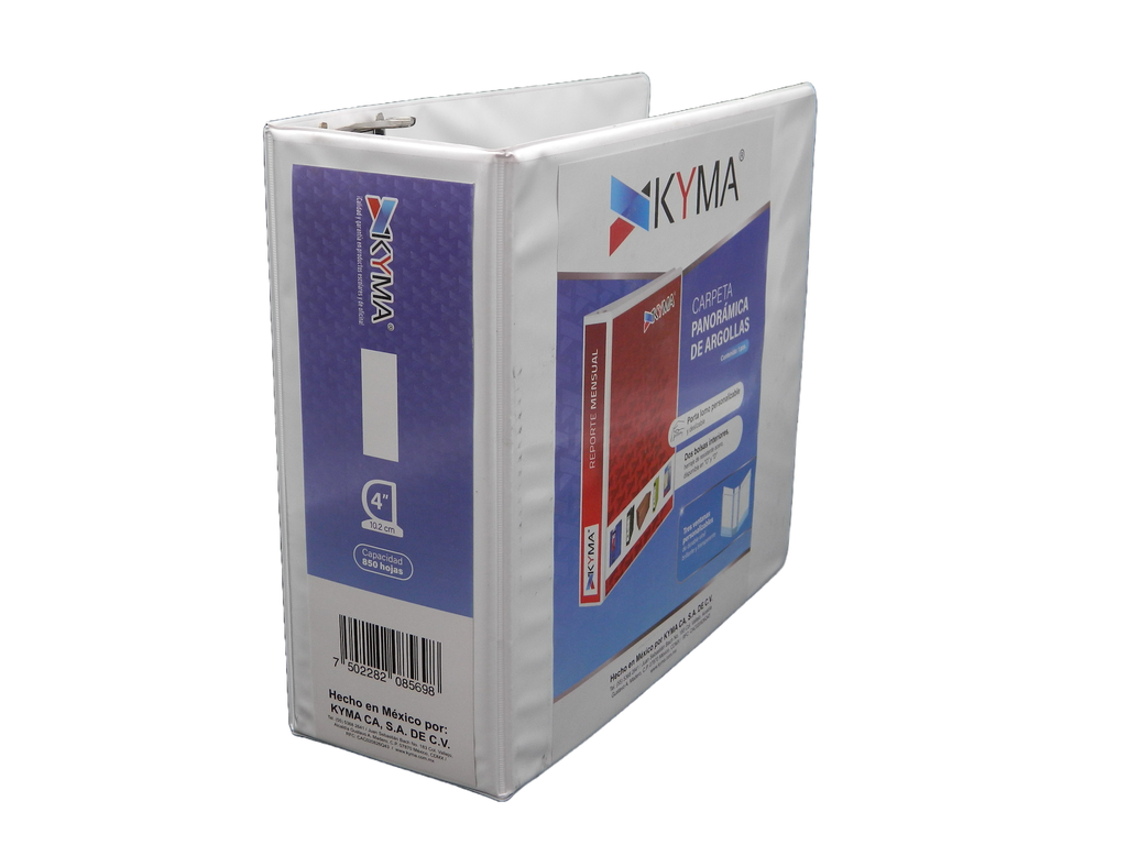 Carpeta Vinil "D" 4" Blanca Kyma