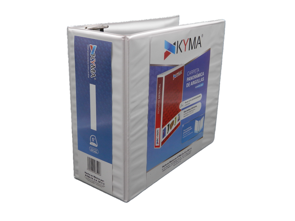 Carpeta Vinil "D" 5" Blanca Kyma