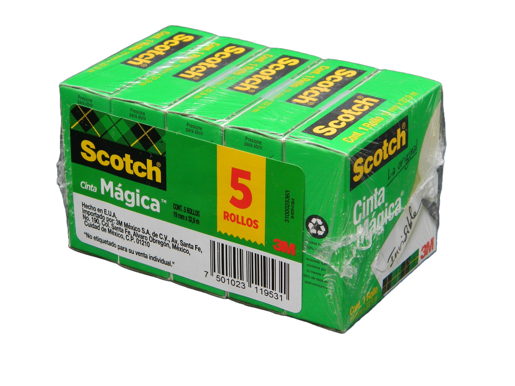 Cinta Magica 18 x 33 C/ 5 pzs 3M