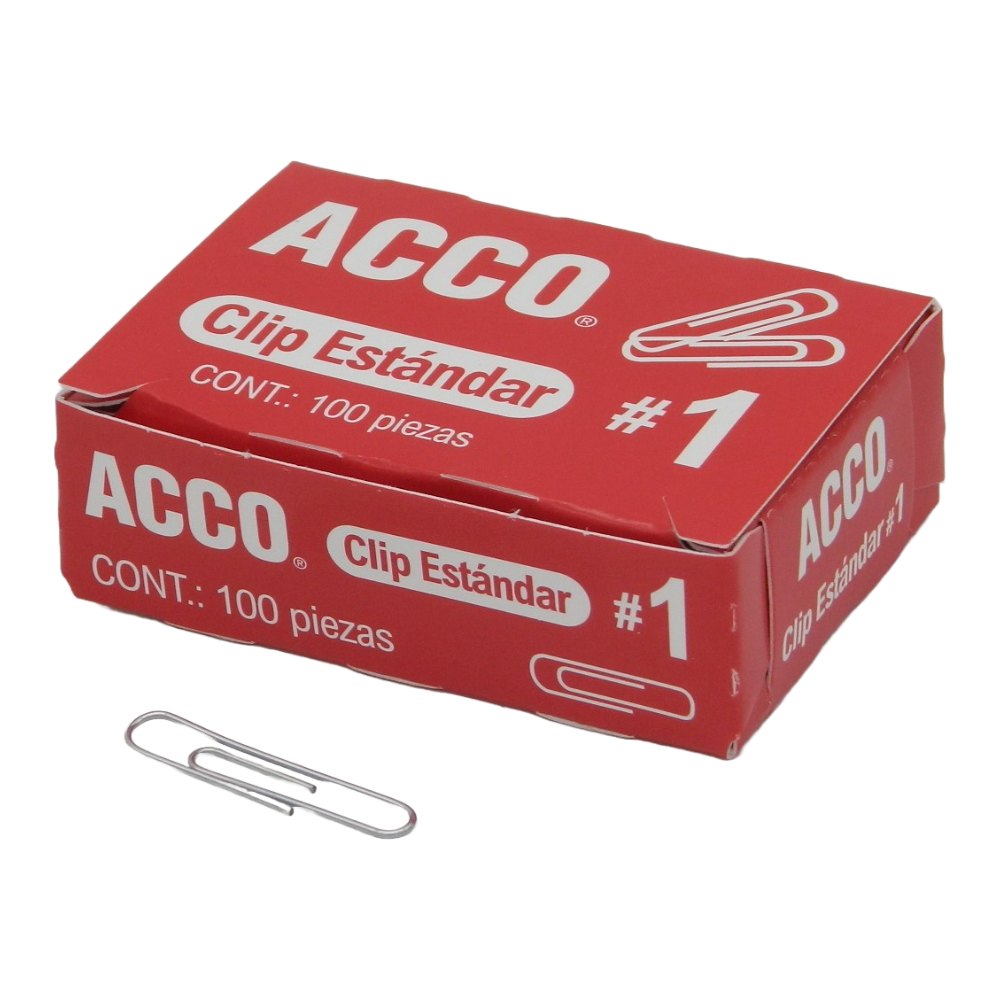 Clip Estandar #1 C/ 100 pzs Acco