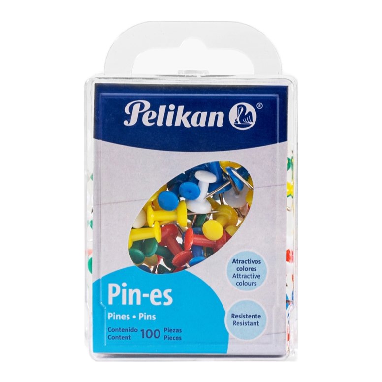 Pins C/ 100 pzs Pelikan
