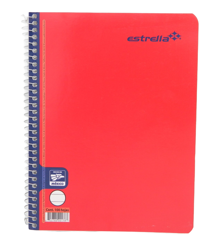 Cuaderno F/ Francesa Rayado C/ 100 hjs Estrella