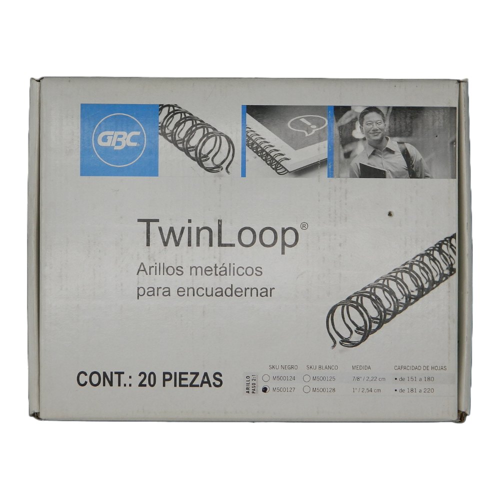 Arillo Metalico 1" Negro C/ 20 pzs Gbc