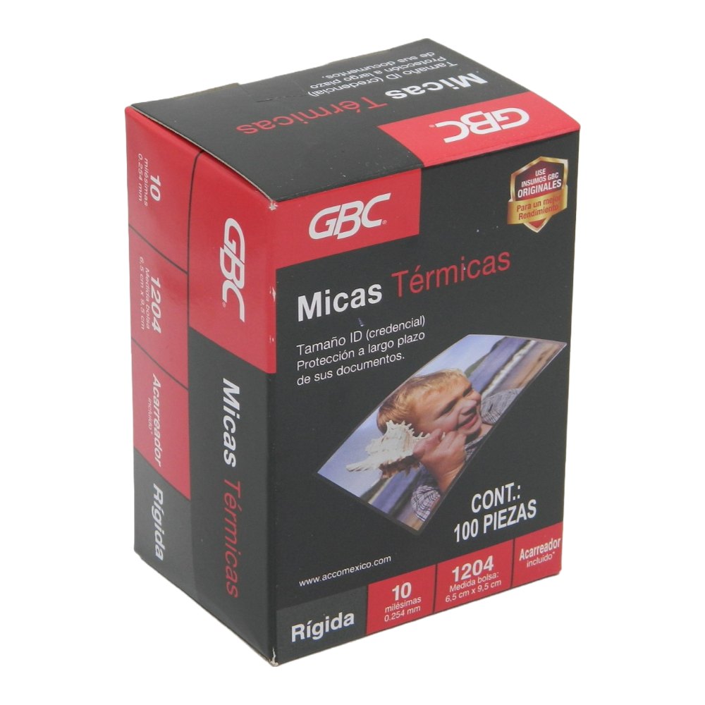 Mica Termica 6.5 x 9.5 1204 C/ 100 pzs Gbc
