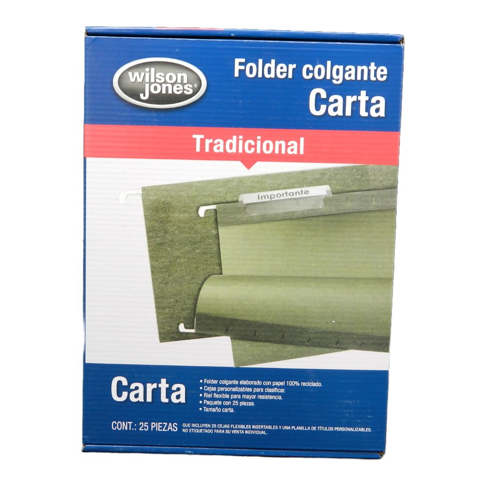 Folder Colgante T/ Carta C/ 25 pzs Acco