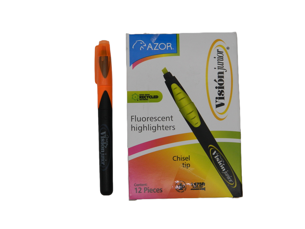 Marcatexto Vision Jr Naranja C/ 12 pzs Azor