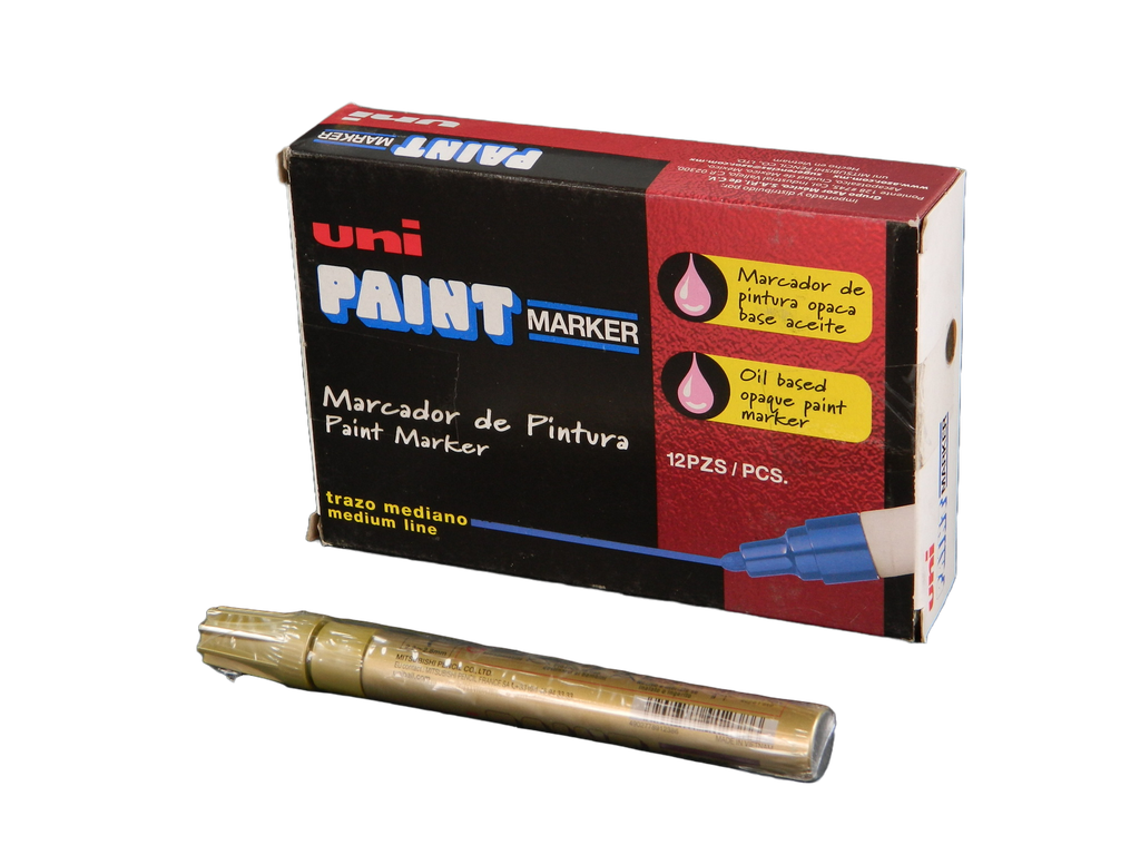 Marcador Permanente Uni Paint PX-20 Oro C/ 12 pzs Azor