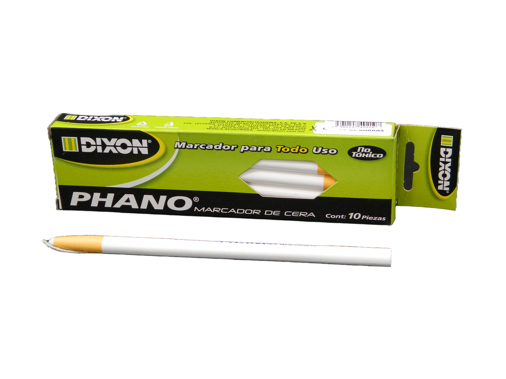 Marcador Cera Phano Blanco C/ 10 pzs Dixon