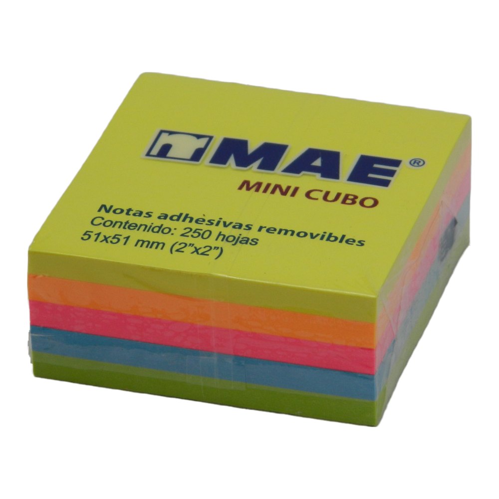 Cubo Neon 2 x 2 C/ 250 pzs Mae