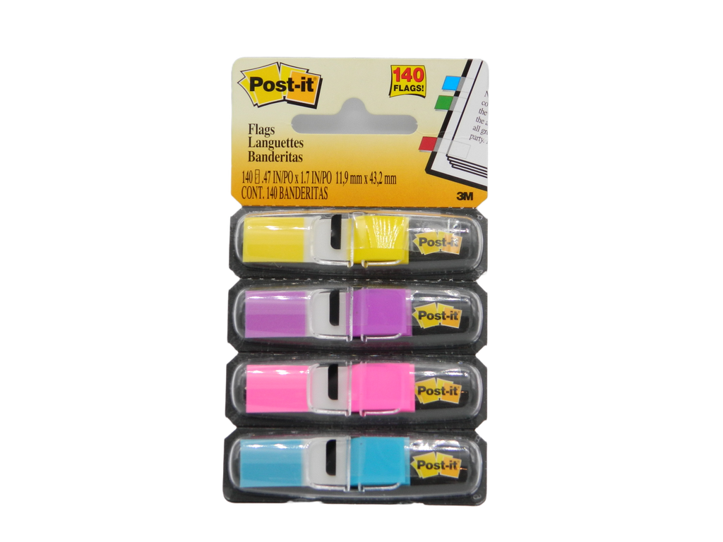 Mini Banderita C/ 4 Colores C/ 140 pzs 683 3M