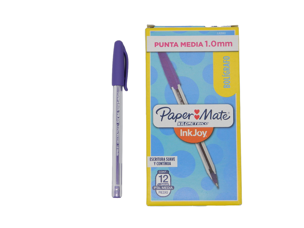 Pluma Kilometrico 1.0 mm P/ Mediano Morado C/ 12 pzs Newell