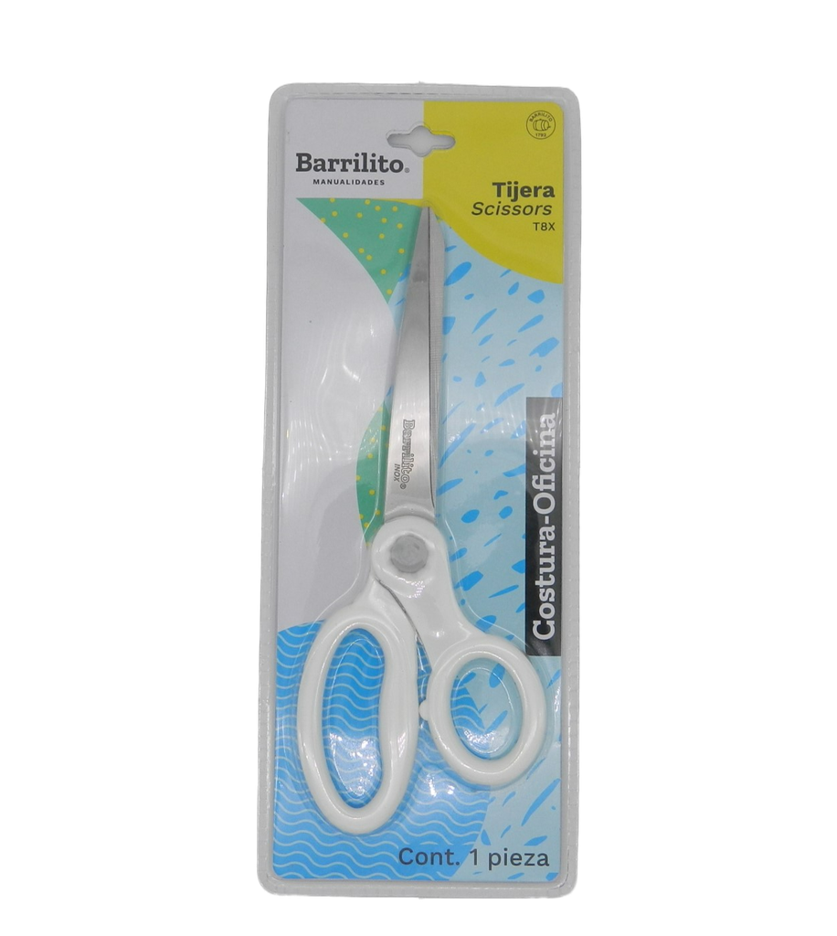 Tijera Acero Inoxidable 8" Barrilito