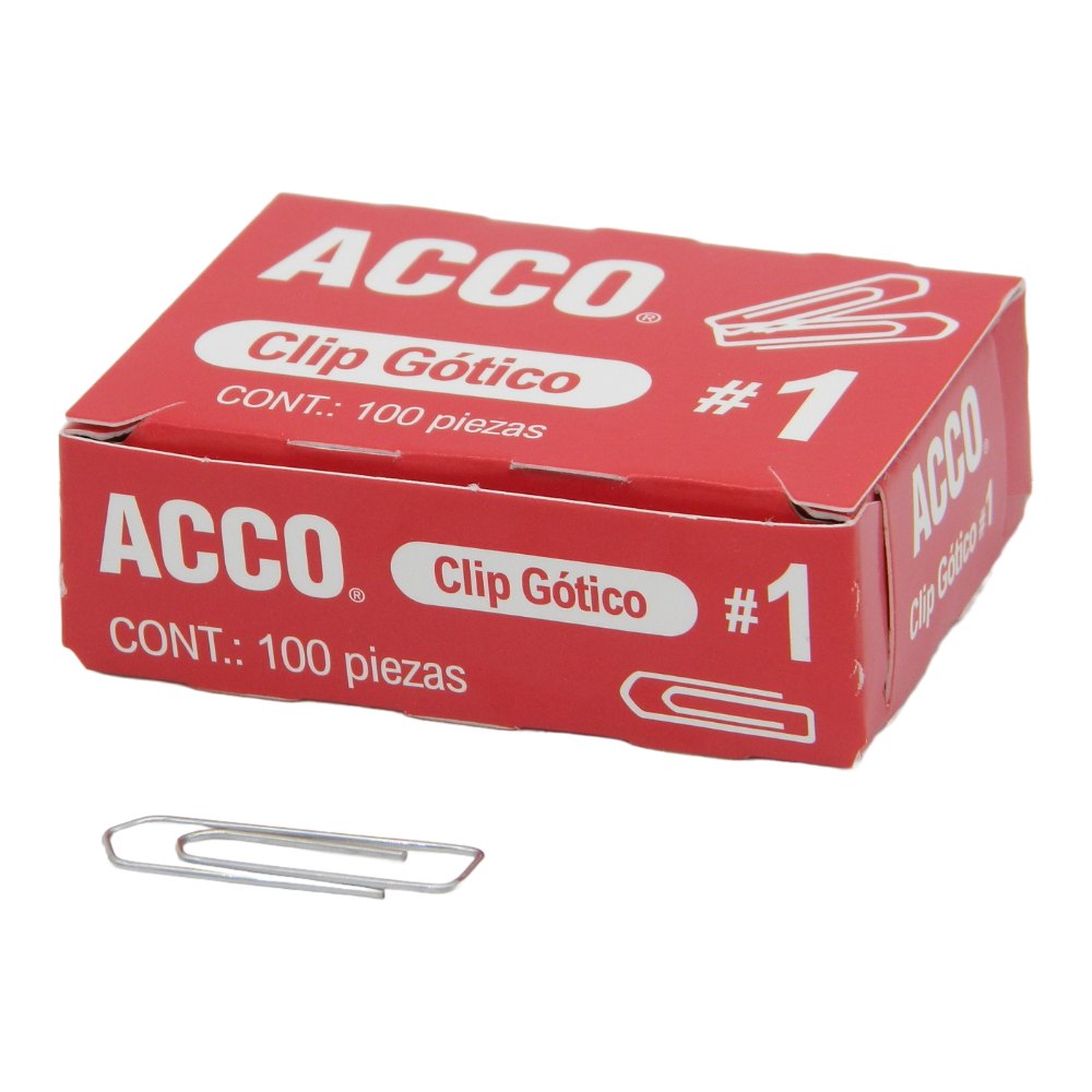 Clip Gotico #1 C/ 100 pzs Acco