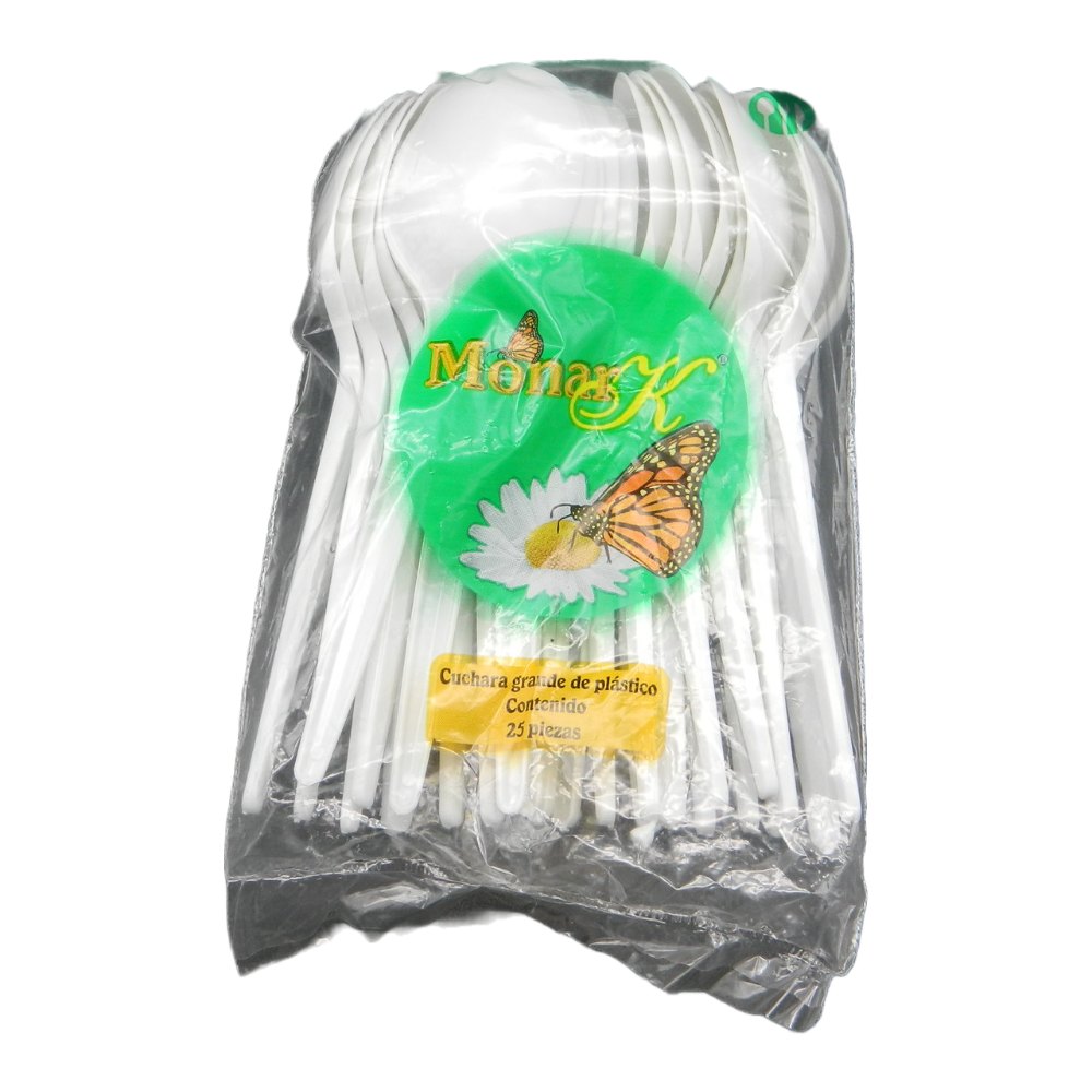 Cuchara Grande Blanca C/ 25 pzs C/ 40 pqts Monarka