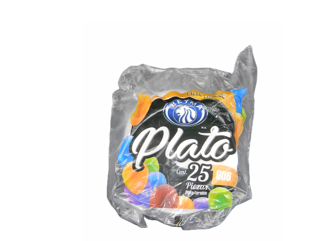 Plato Termico Pastelero #6 C/ 25 pzs C/ 20 pqts Reyma