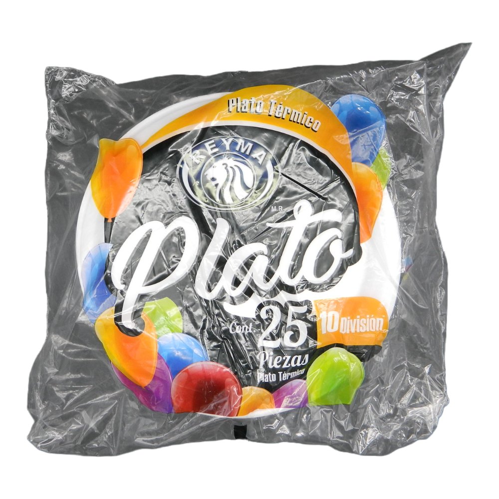 Plato Termico C/ Division #10 C/ 25 pzs C/ 20 pqts Reyma