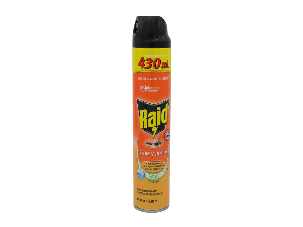 Insecticida Raid Casa y Jardin 430 ml 