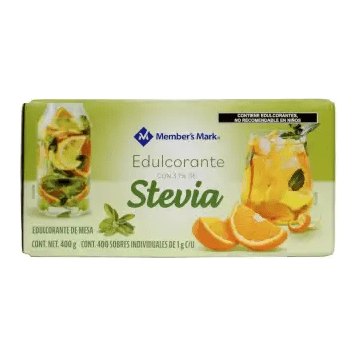 Endulzante Stevia 1 gr C/ 400 sobres