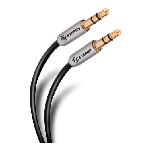 Cable Audio Auxiliar Plug a Plug 3.5 mm 3.6 mts Steren