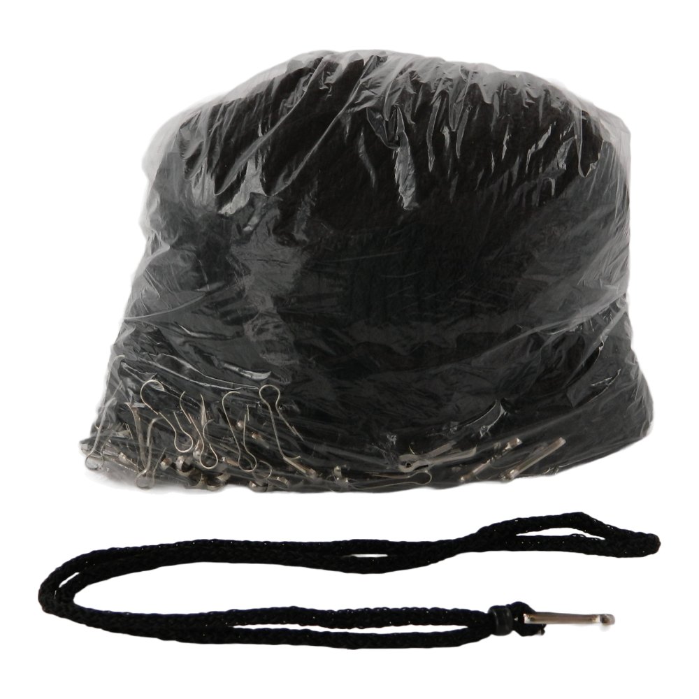 Cordon P/ Gafete Grueso Negro C/ 100 pzs Mexiquense