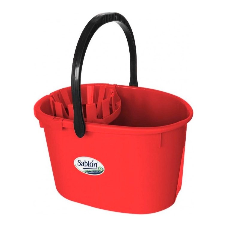 Cubeta Exprimidora 19 Lts Roja Sablon