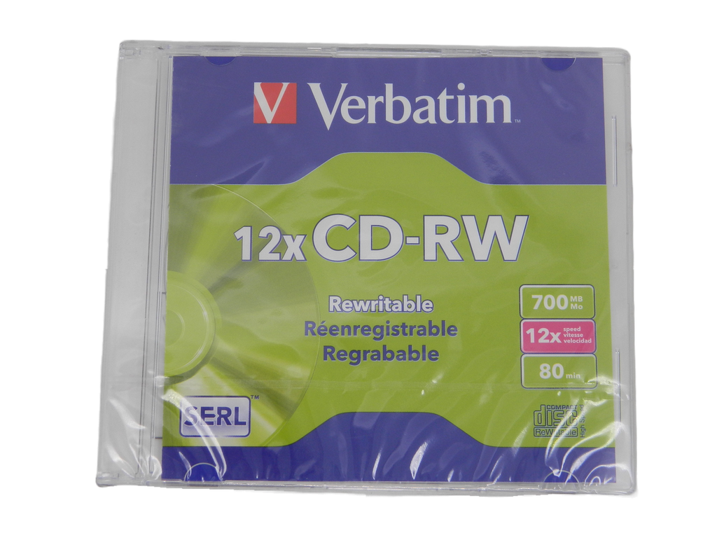 Disco CD-RW Individual 12X Verbatim