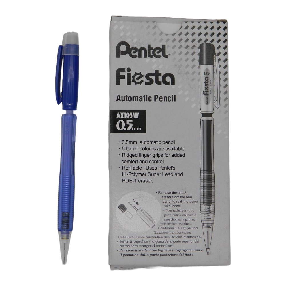 Lapicero Fiesta 0.5 mm Azul C/ 12 pzs Pentel