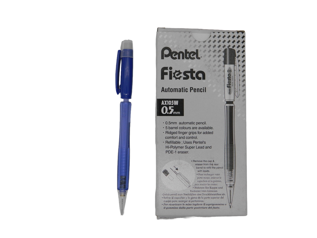 Lapicero Fiesta 0.5 mm Azul C/ 12 pzs Pentel
